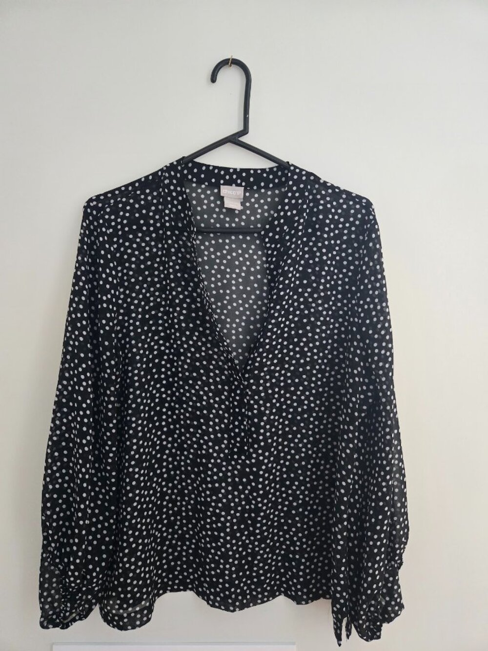 Womens Chicos Black & White Blouse Size 2